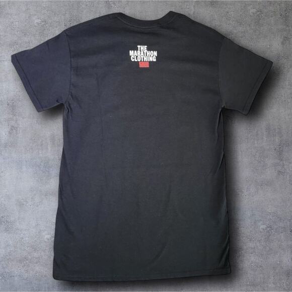 NWT The Marathon Clothing 2-Pk T-Shirt Nipsey Hussle TMC Flag In Black Size S - Picture 4 of 7